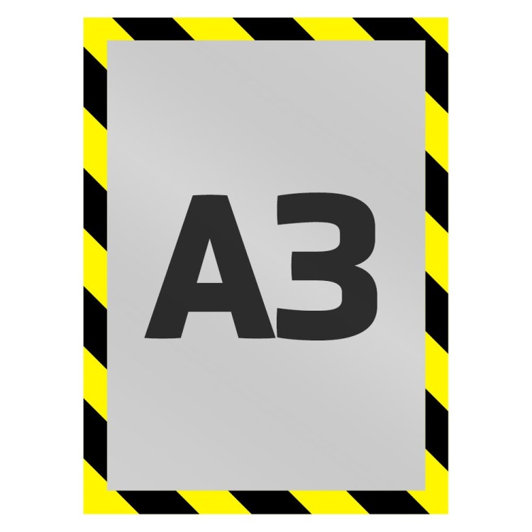 Ramka magnetyczna A3 jednostronna BHP ostrzegawcza ramka informacyjna magnetyczna ramka informacyjna reklamowa na plakat