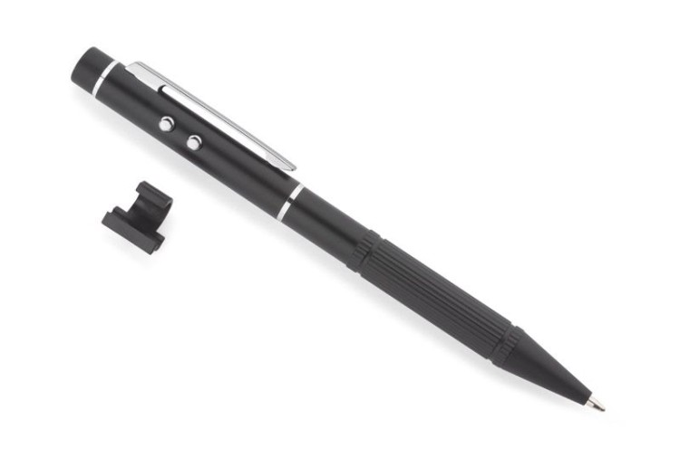 Wskaźnik laserowy POINT czarny z logo