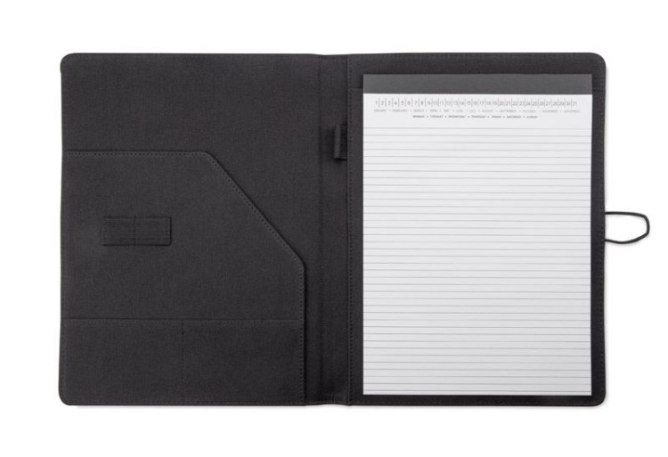 Teczka konferencyjna HOOK A4 czarny z logo