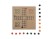 Gra chińczyk SPIL beżowy (naturalny) z logo