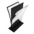 Dwustronny stojak akrylowy LINEO typu T format A4 (297x210 mm) informacyjny na ulotki, plakaty, broszury