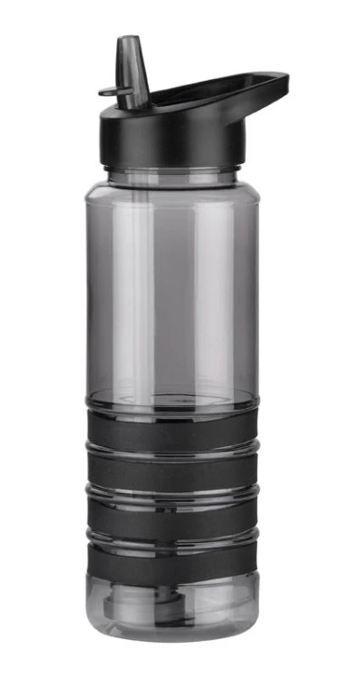 Bidon z filtrem węglowym KIVI 700 ml czarny z logo