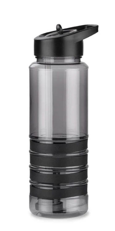Bidon z filtrem węglowym KIVI 700 ml czarny z logo