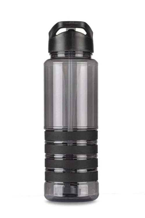 Bidon z filtrem węglowym KIVI 700 ml czarny z logo