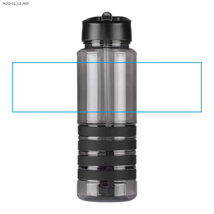 Bidon z filtrem węglowym KIVI 700 ml czarny