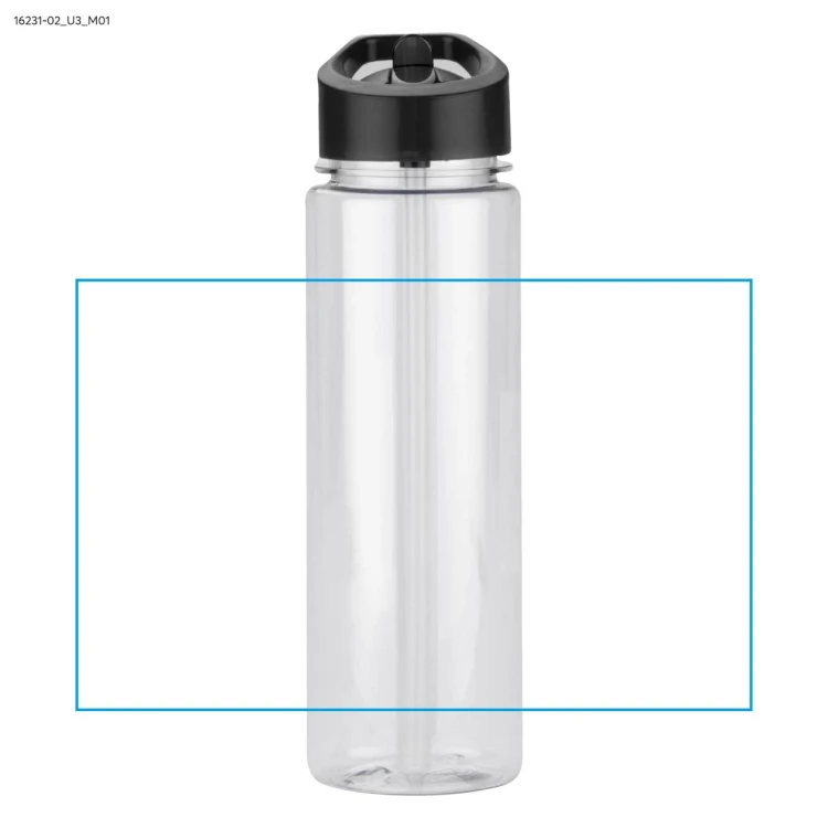 Butelka rPET RELITO 650 ml czarny