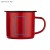 Kubek emaliowany EMAL 300 ml czerwony z logo