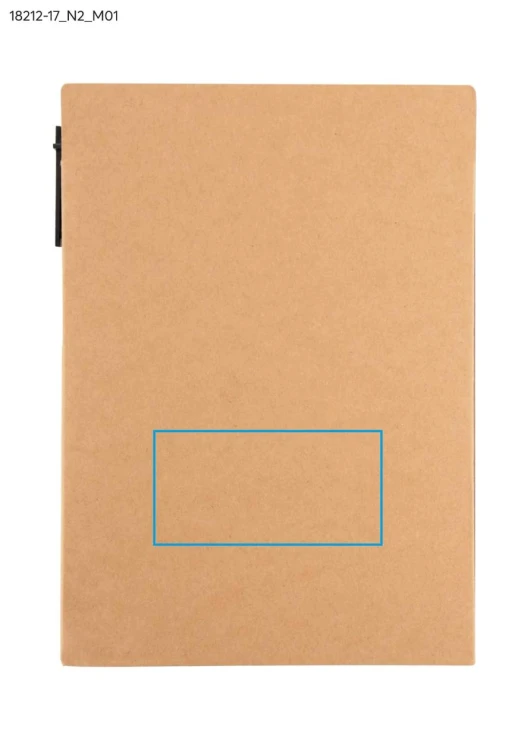Notes DELA A5 brązowy z logo