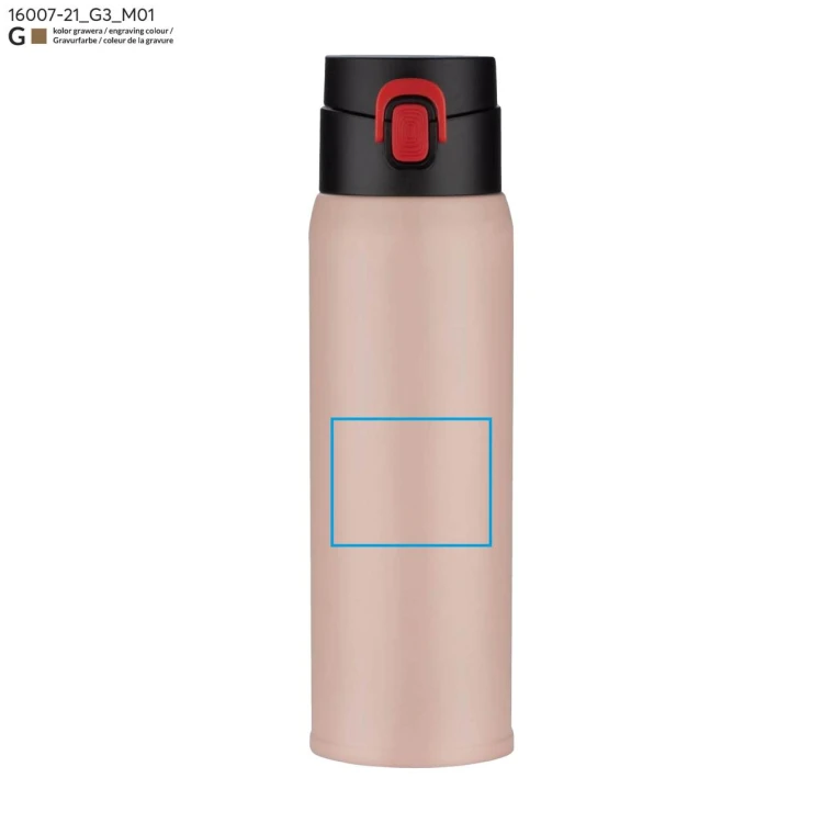 Kubek termiczny FADE 420 ml różowy