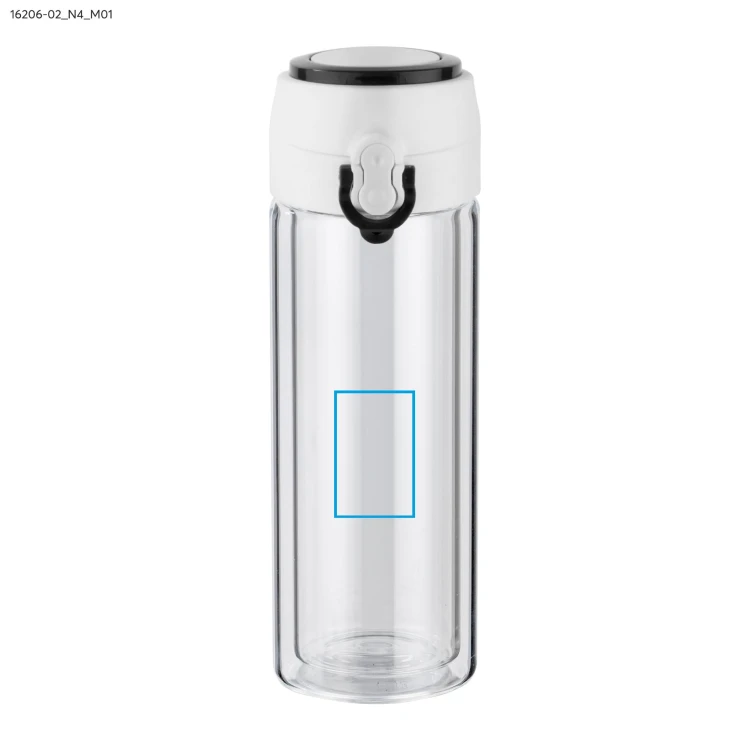 Bidon szklany VAKO 260 ml czarny