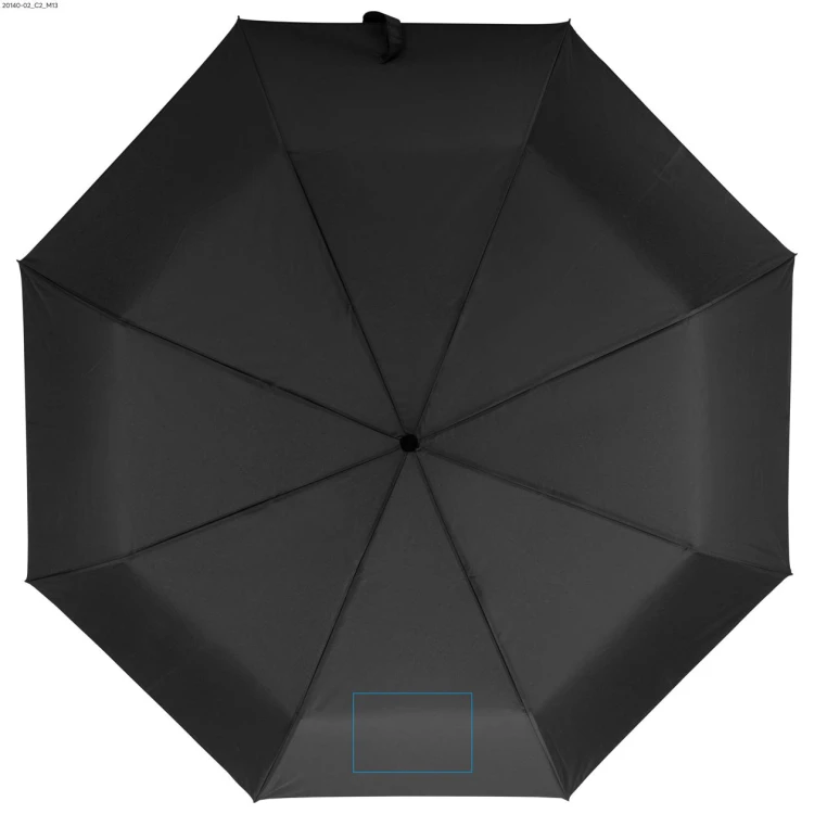 Worek na sznurkach z parasolem RAINY czarny