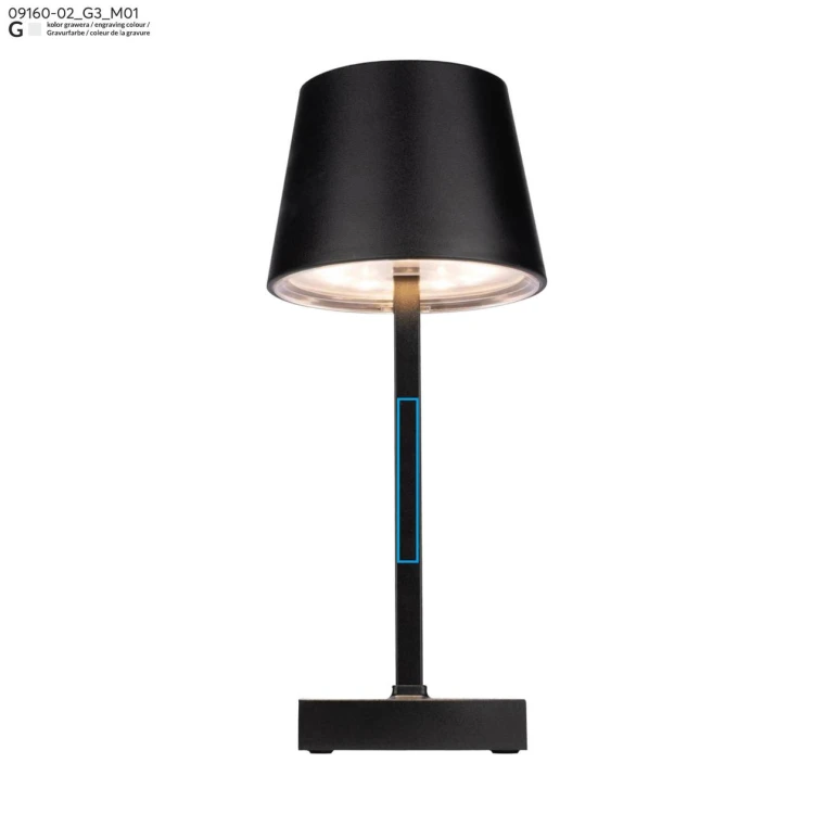 Lampka biurowa VIDIA czarny