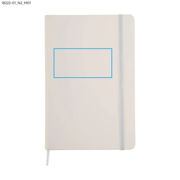 Notes VITAL w kratkę A5 biały z logo