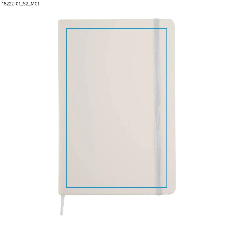 Notes VITAL w kratkę A5 biały z logo