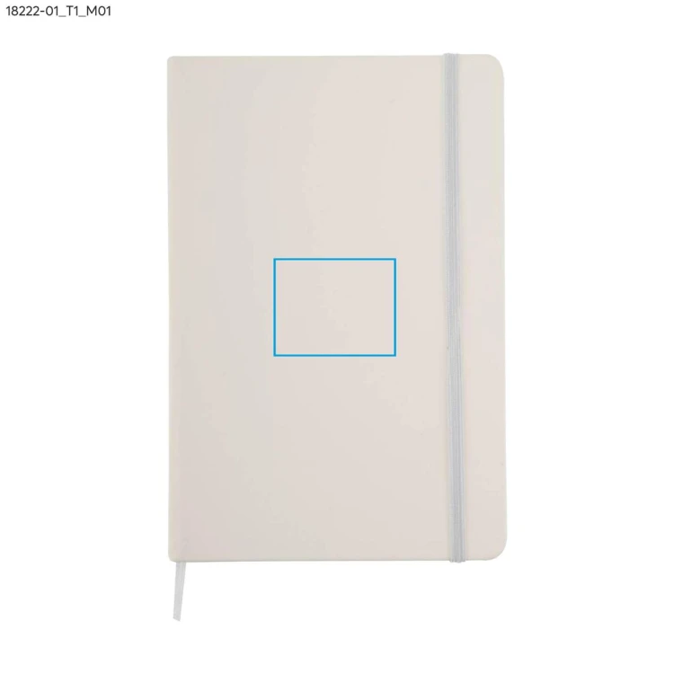 Notes VITAL w kratkę A5 biały z logo