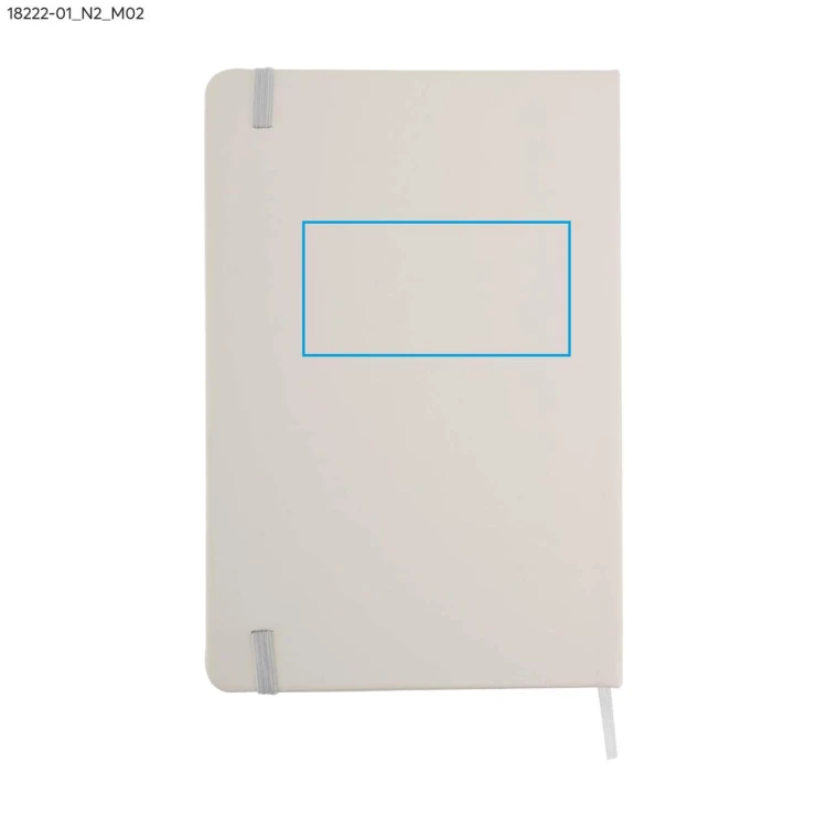 Notes VITAL w kratkę A5 biały z logo