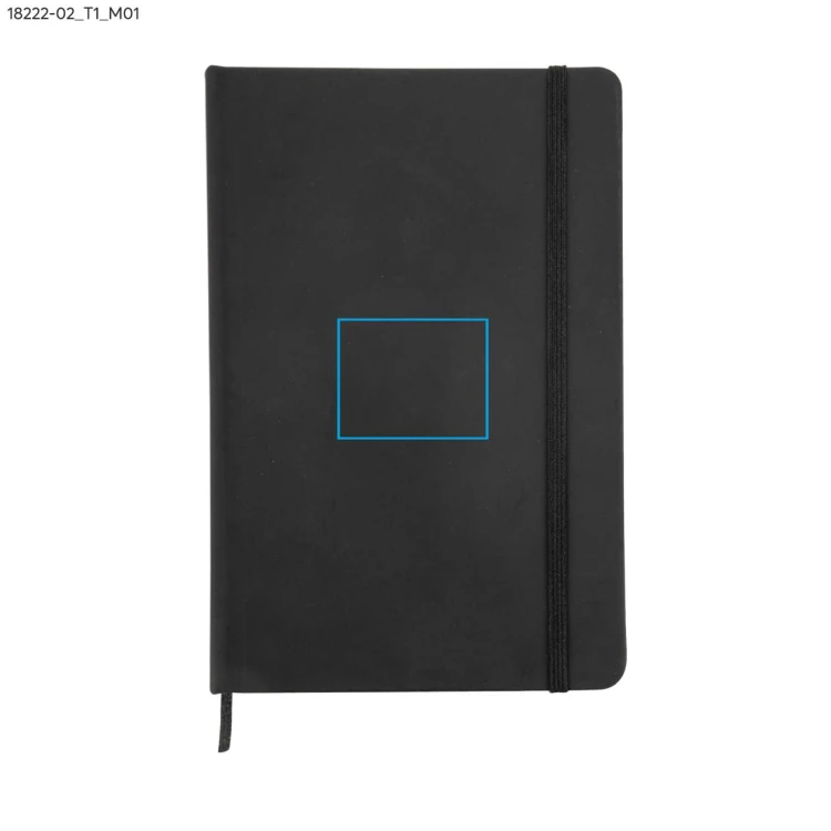 Notes VITAL w kratkę A5 czarny z logo
