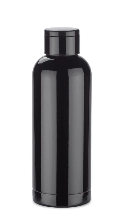 Butelka termiczna z termometrem CELIKA 500 ml czarny z logo