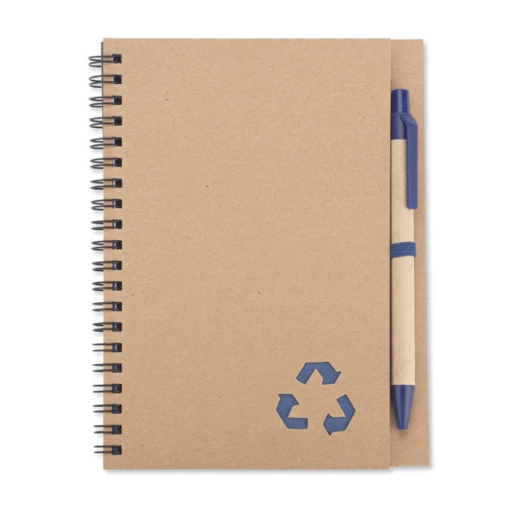 Notes z długopisem SERENO niebieski z logo