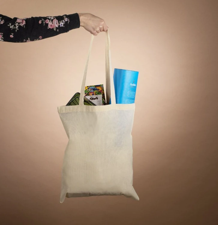 Torba bawełniana STONO 220 g beżowy (naturalny) z logo