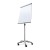 Flipchart magnetyczny SCRITTO® Vario 68 x 100 cm stojak z tablicą magnetyczną suchościeralną mobilny flipchart stojak do postawienia z tablicą do pisania na kółkach z możliwością regulacji wysokości