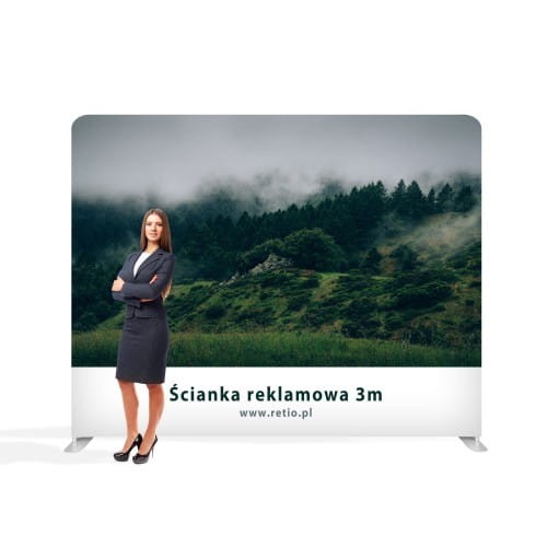 Ścianka prosta 3 m tekstylna.jpg