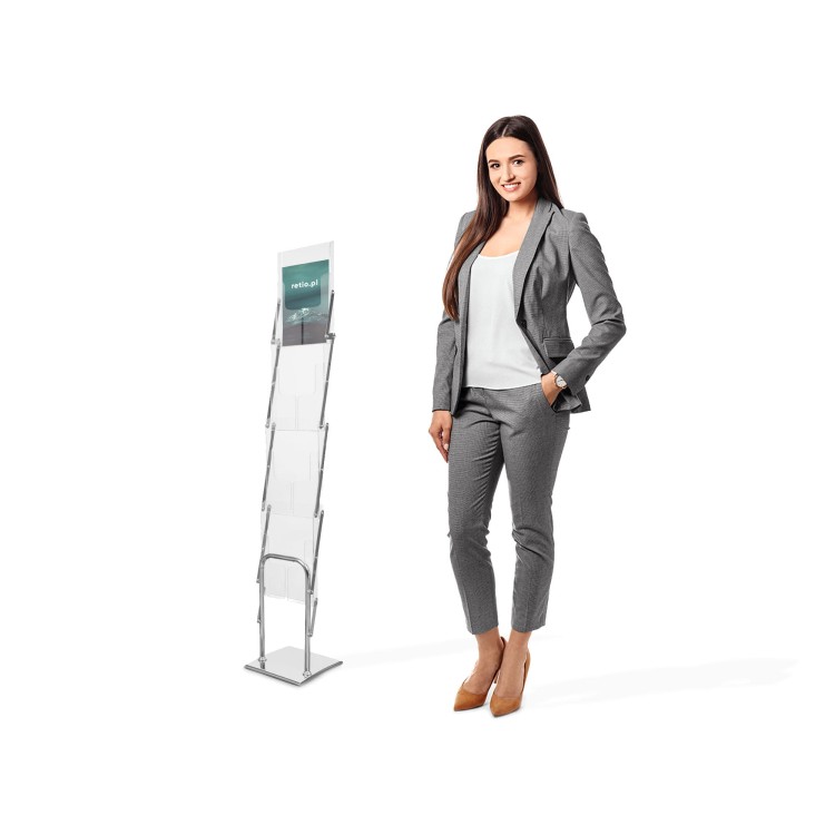 Składany stojak na ulotki A4 Beetle