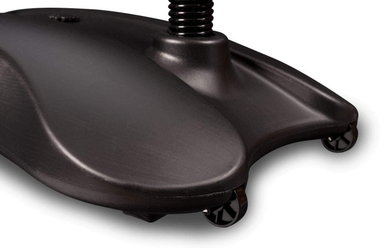 Czarny potykacz reklamowy A1 OWZ - zbliżenie na podstawę