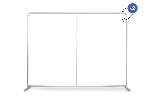 Stelaż ścianki prostej tekstylnej Standard 2,5 m