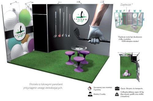 system reklamowy na targi