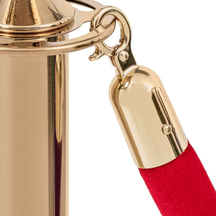 Zbliżenie - Słupek odgradzający KRÓLEWSKI Słupek hotelowy do Hotelu do Restauracji do strefy VIP Złoty