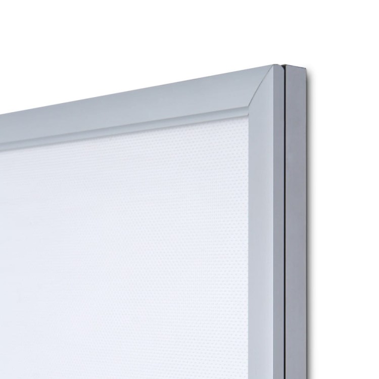 Detal - Ramka LED podświetlana PLED Economy A4 (21,0 x 29,7 cm) rama na plakat zdjęcia obraz zatrzaskowa OWZ podświetlana rama plakatowa wysokiej jakości