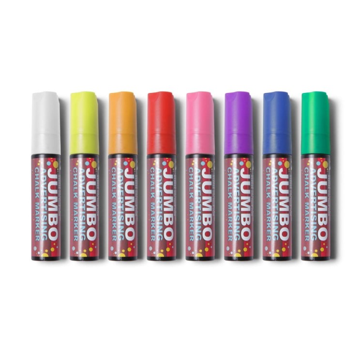 Wszystkie dostępne kolory - Marker kredowy 15 mm Żółty pisak kredowy kreda w płynie do tablic kredowych