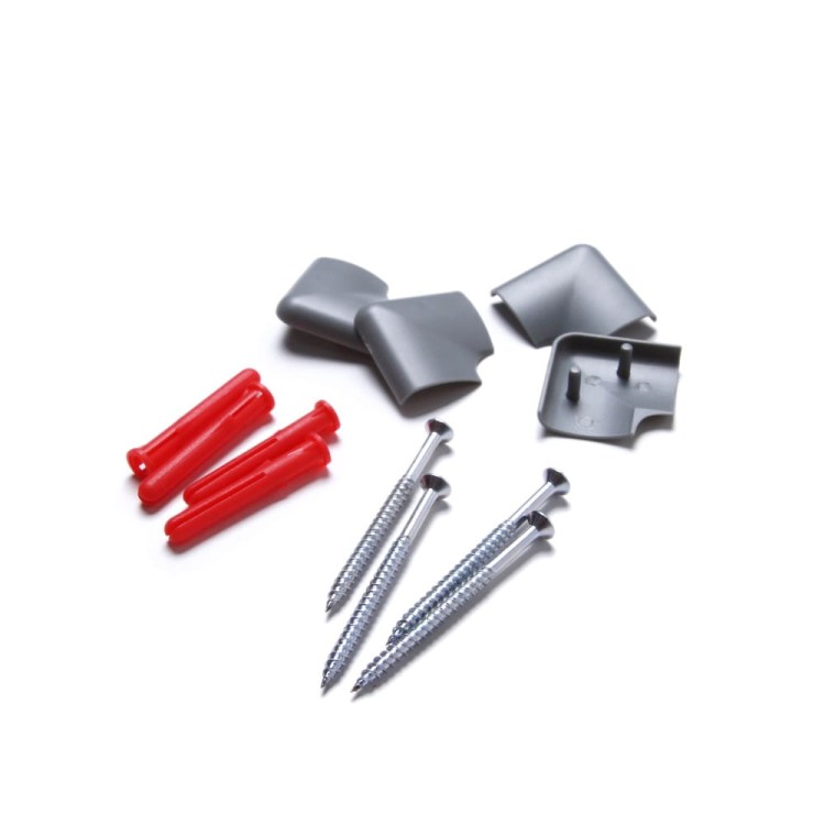 Zestaw montażowy - Magnetyczna tablica suchościeralna SCRITTO® 120 x 90 cm emaliowana biała tablica suchościeralna magnetyczna do urzędu szkoły biura do pisania markerem pisakiem flamastrem suchościeralnym