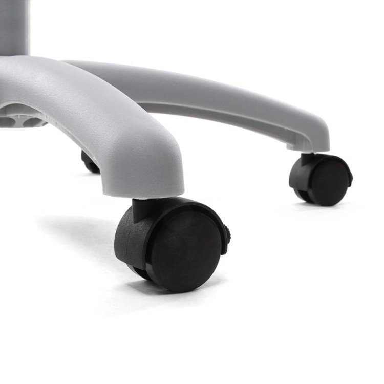 Detal, podstawa z kółkami - Flipchart magnetyczny SCRITTO® Vario 68 x 100 cm stojak z tablicą magnetyczną suchościeralną mobilny flipchart stojak do postawienia z tablicą do pisania na kółkach z możliwością regulacji wysokości