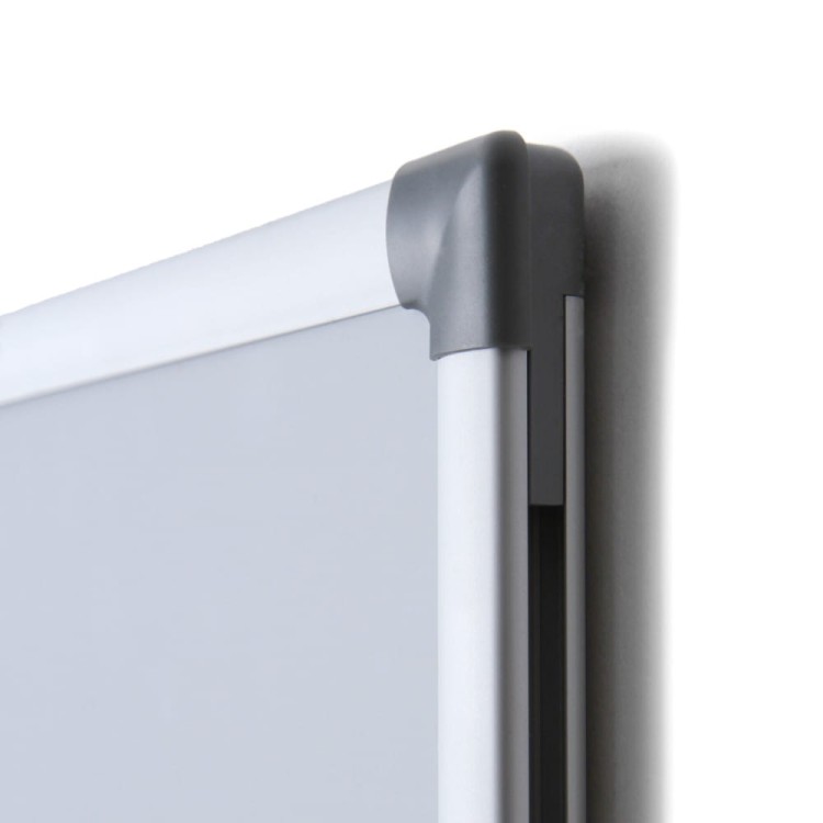 Plastikowa nakładka - Magnetyczna tablica suchościeralna SCRITTO® Economy 120 x 90 cm tablica suchościeralna magnetyczna do urzędu szkoły biura do pisania markerem pisakiem flamastrem suchościeralnym