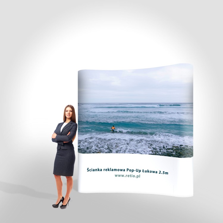 Ścianka reklamowa Pop-Up łukowa 3m